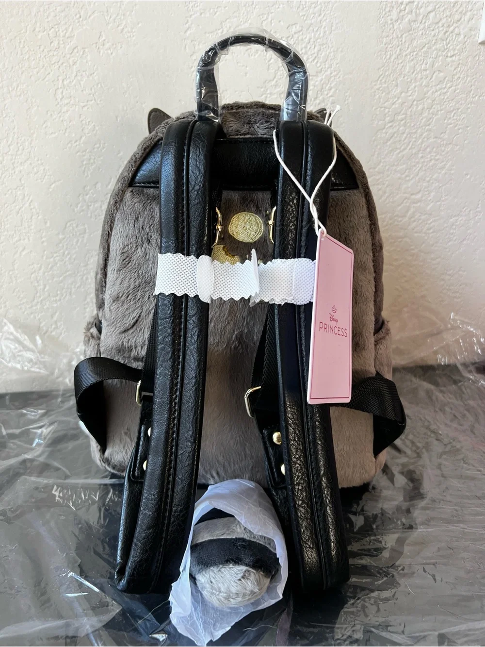 Loungefly Disney Pocahontas Meeko Fuzzy Cosplay Mini Backpack Rare - NWT